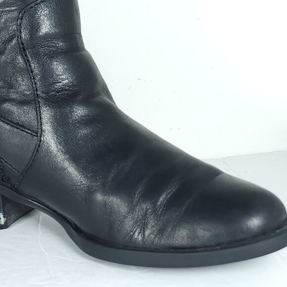 Born Women's US7,5M Leather Side Zip Wide Calf Equestrian Riding Boots - Picture 15 of 16